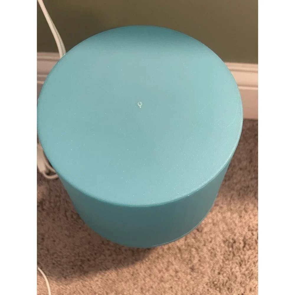 Vintage 1990s IKEA Lampan Turquoise Teal Blue Plastic Table Lamp ~Tested / Works